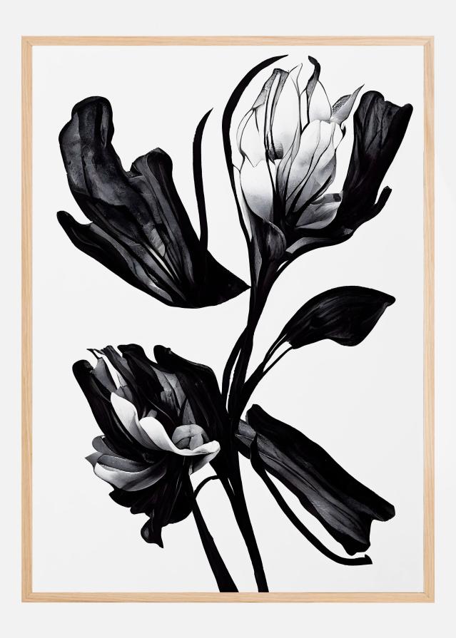 Black Flower Juliste