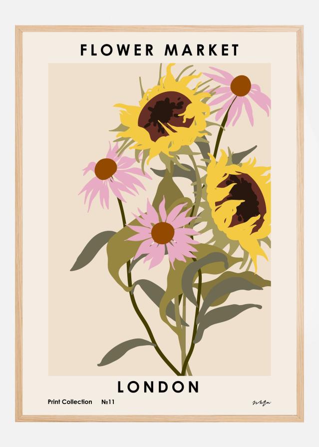 Flower Market. London Juliste