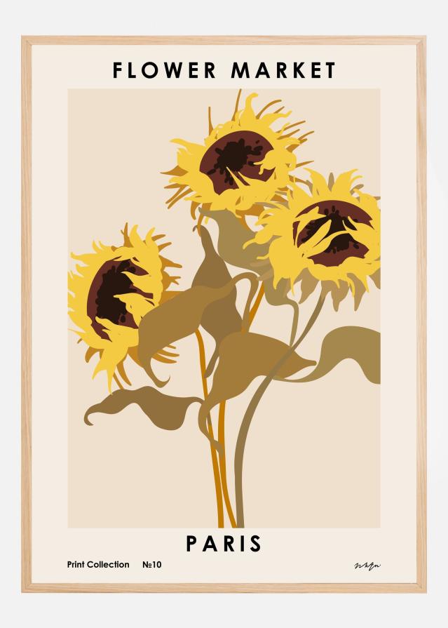 Flower Market. Paris Juliste