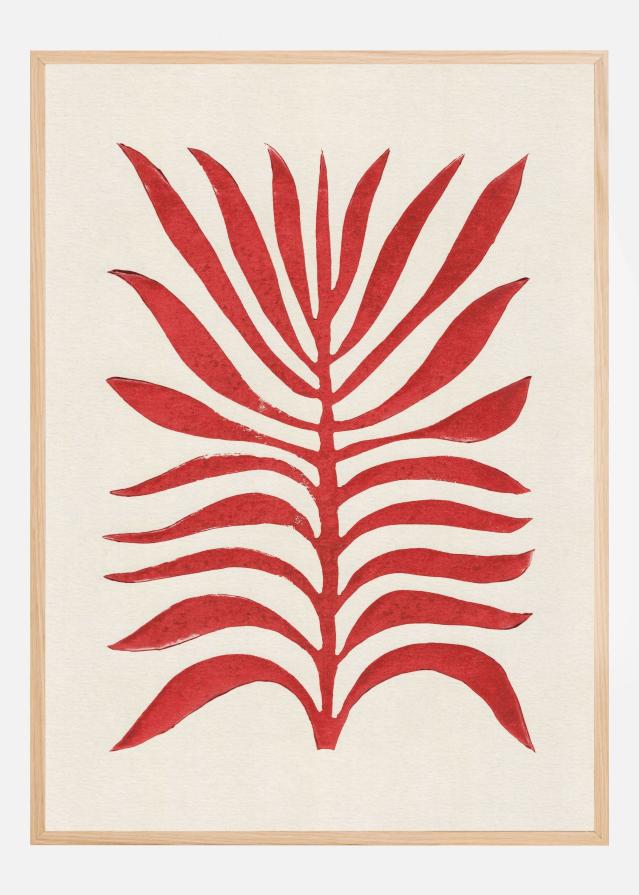 Red Branch / Lino Print Juliste