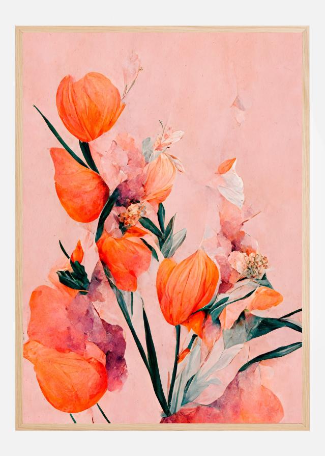 Orange Tulips Juliste