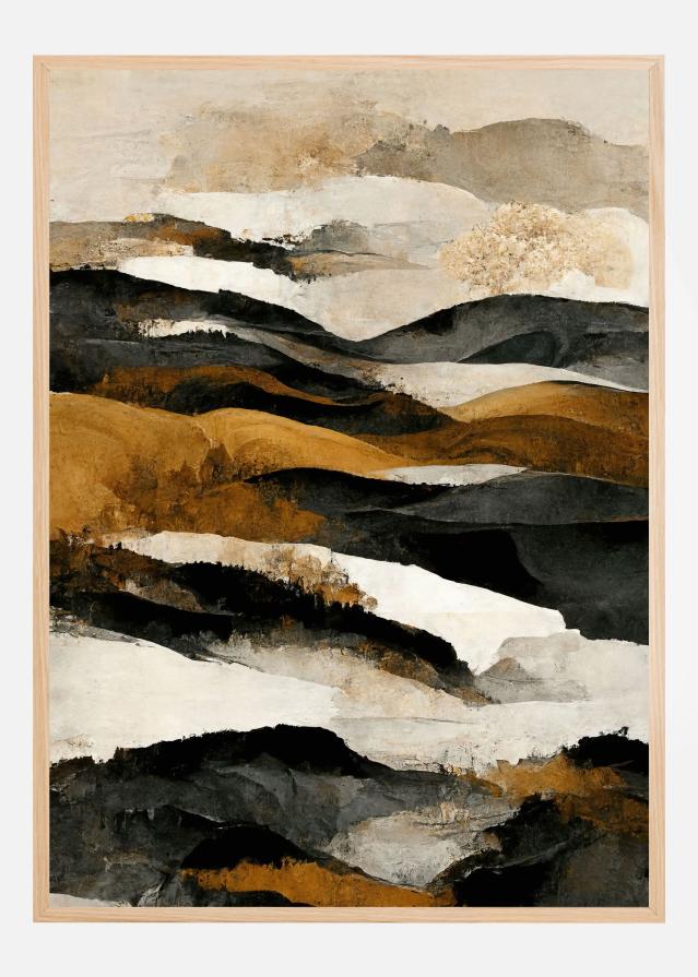 Ochre And Beige Mountains Juliste