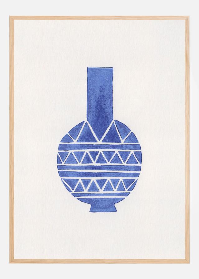 Linocut Vase #8 Juliste