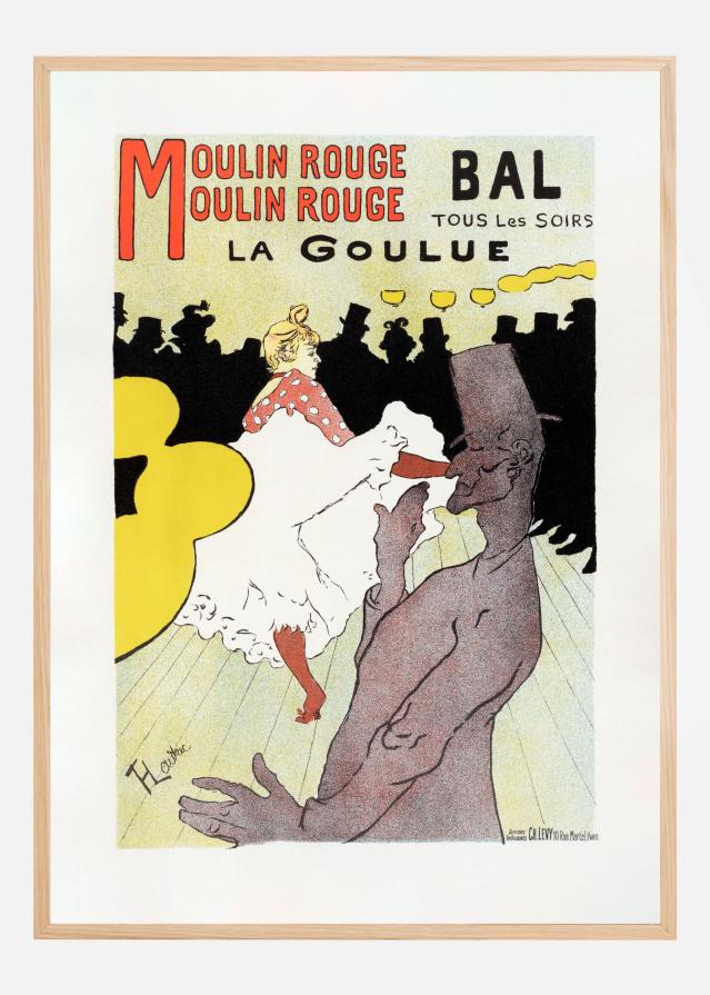 Affiche Pour Le Moulin Rouge la Goulue (1898 Juliste