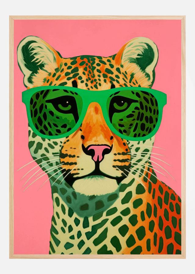 Leo With Glasses Juliste