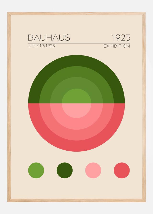 Bauhaus Yesil Daire Juliste