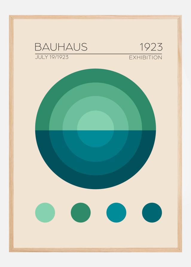 Bauhaus Mavi Daire Juliste