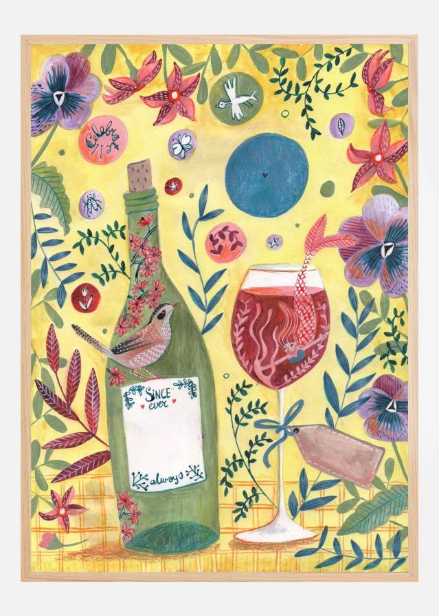 Mermaid Wine Juliste