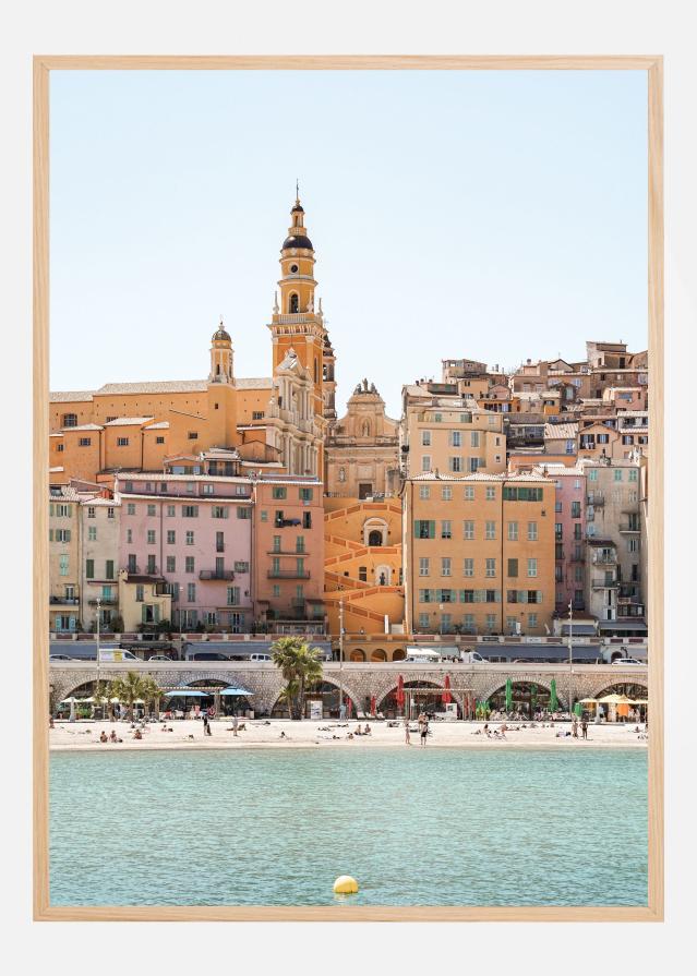 Skyline of Menton Juliste