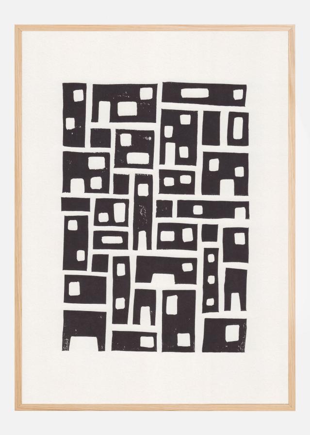 City / Lino Print Juliste