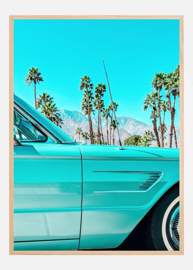 Teal Thunderbird in Palm Springs Juliste