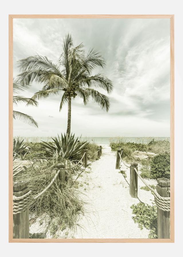 Vintage path to the beach Juliste