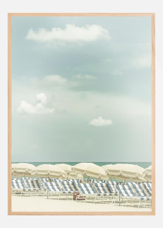 Vintage beach scene Juliste