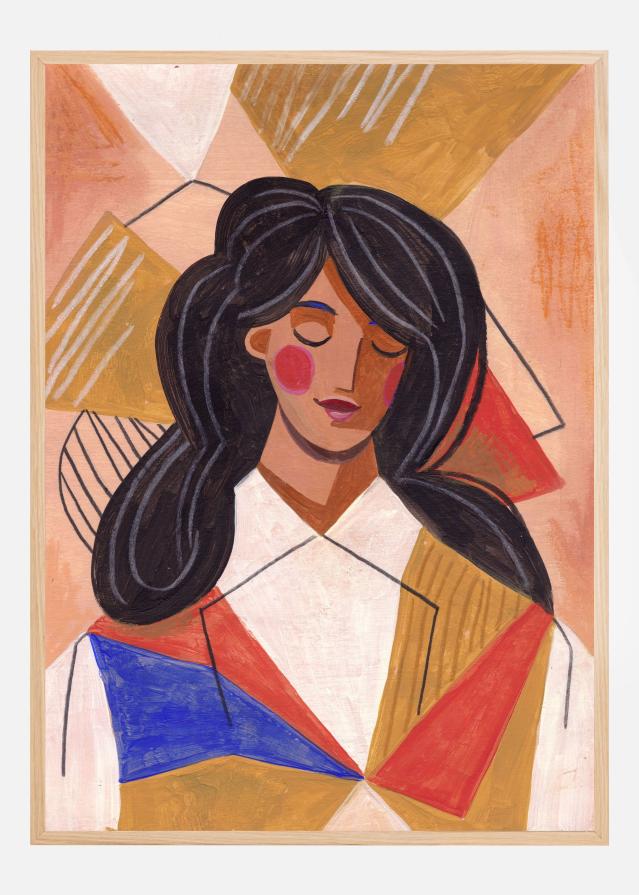 Woman in Thoughts Juliste