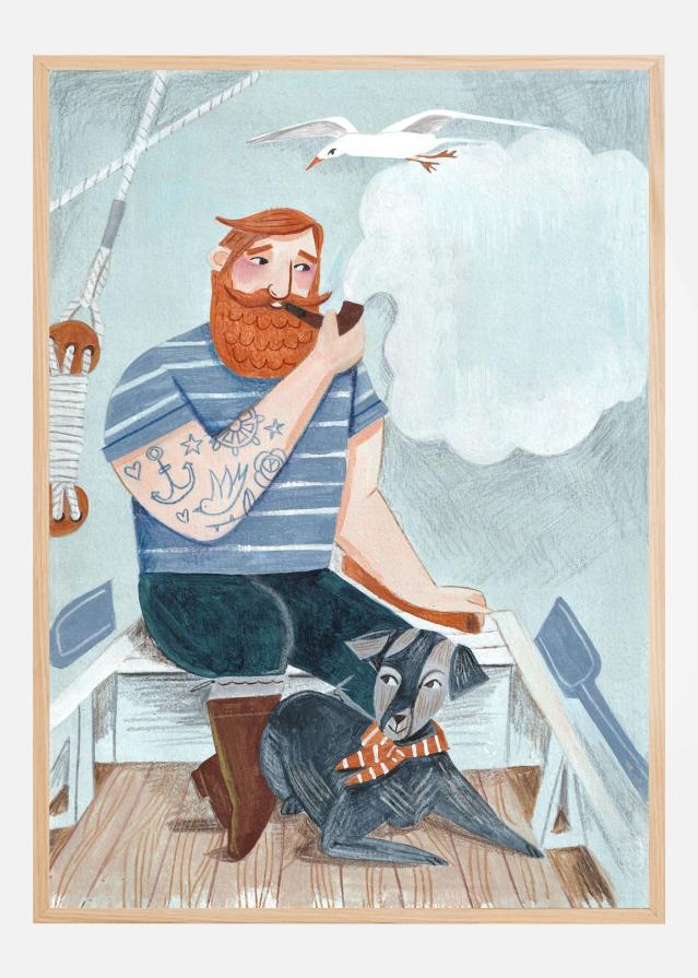 Skipper and Dog Juliste