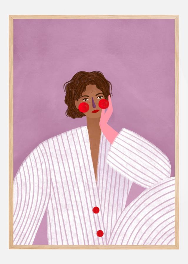 The Woman With the Pink Glove Juliste