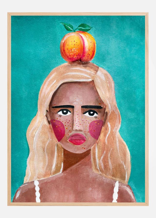 Woman With Peach Juliste