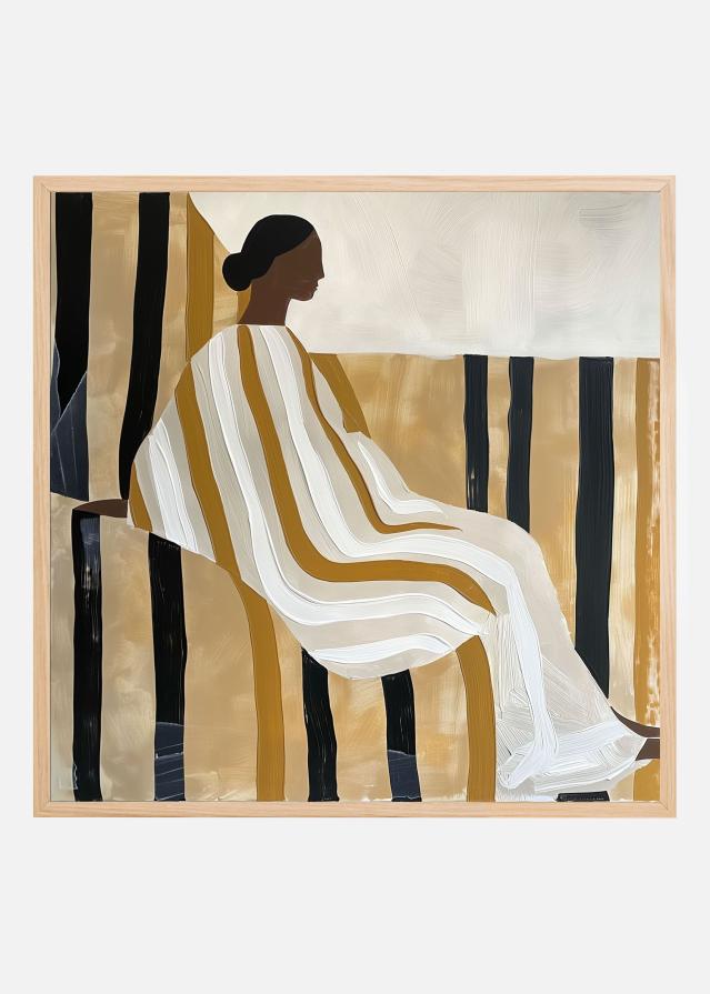 Lady In Stripes Juliste