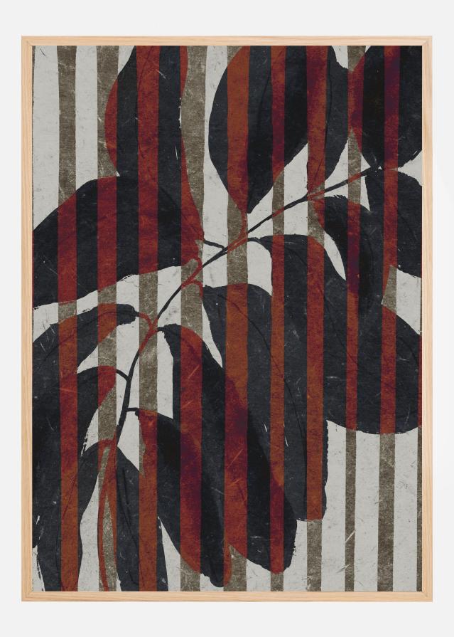 Plant And Stripes Juliste