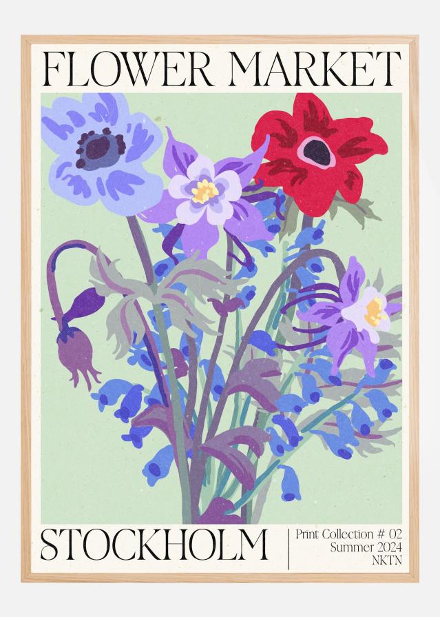 Stockholm Flower Market Juliste