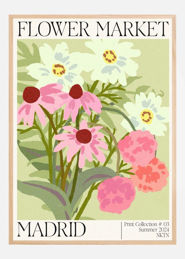 Madrid Flower Market Juliste