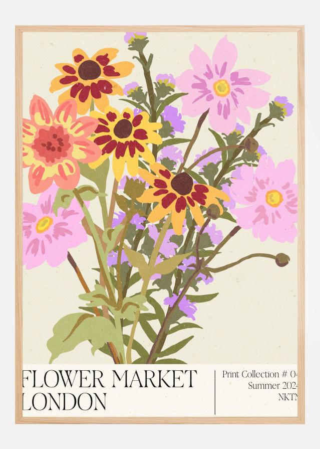London Flower Market Juliste
