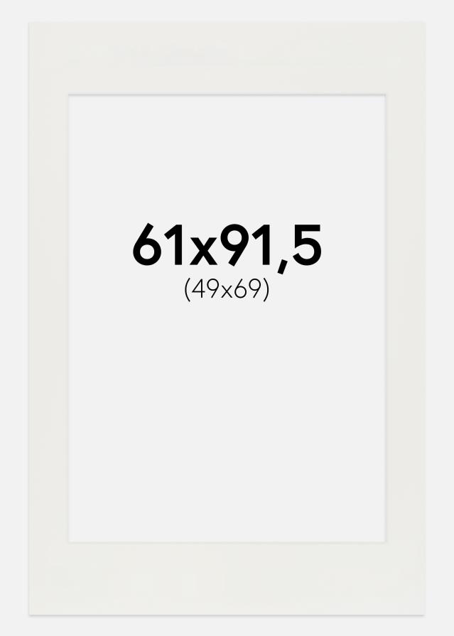 Paspartuuri Valkoinen 3 mm (Valkoinen ydin) 61x91,5 cm (49x69)