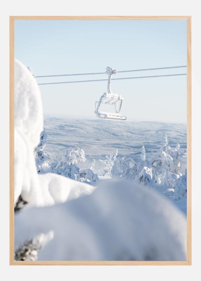 Snowbound lift ride Juliste