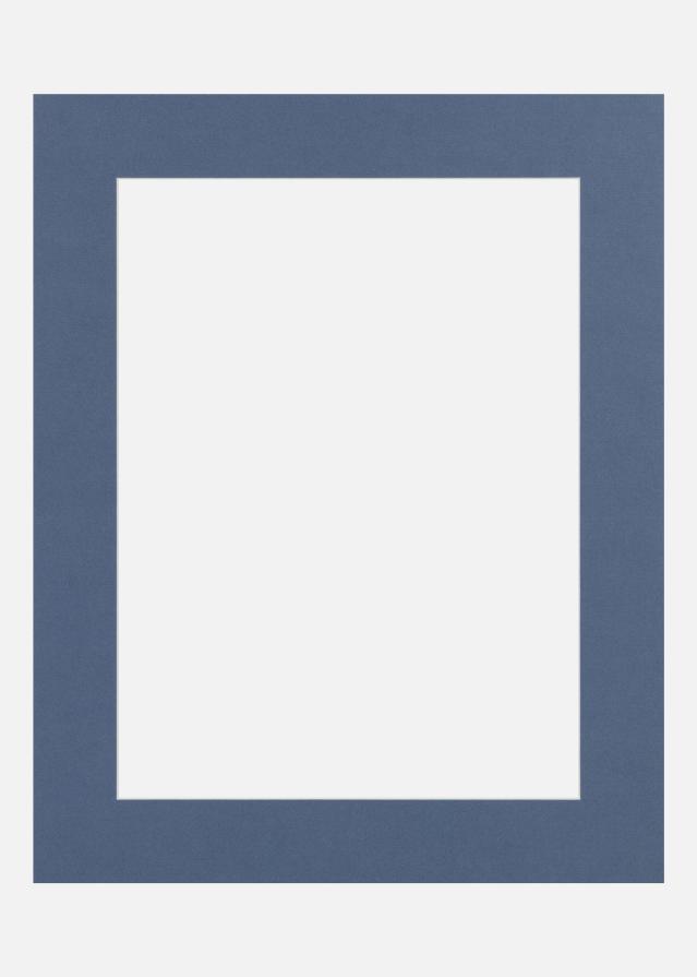 Passepartout Blue Iris (Valkoinen keskus) 60x80 cm (49x69)