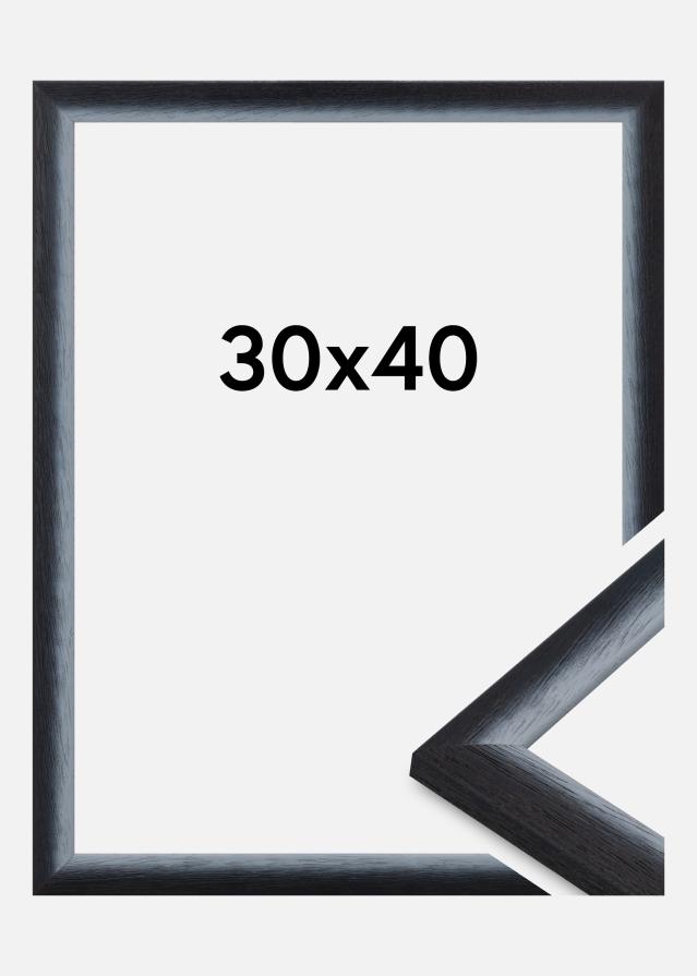 Kehys Cornwall Akryylilasi Musta 30x40 cm