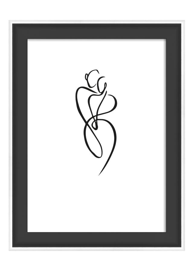 Kehys Silhouette Musta 10x15 cm