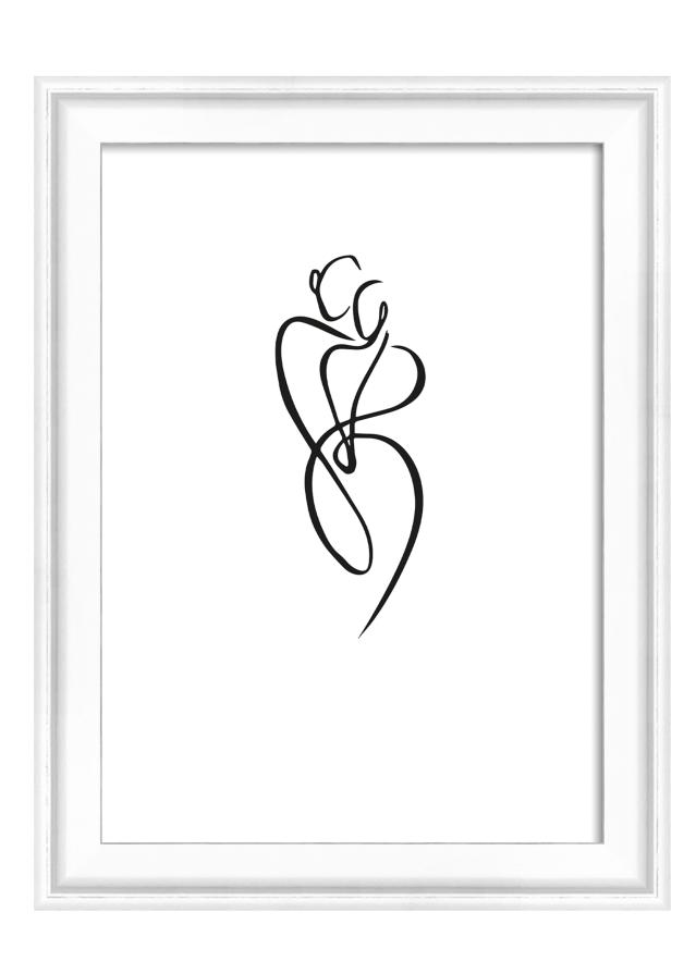 Kehys Silhouette Valkoinen 10x15 cm