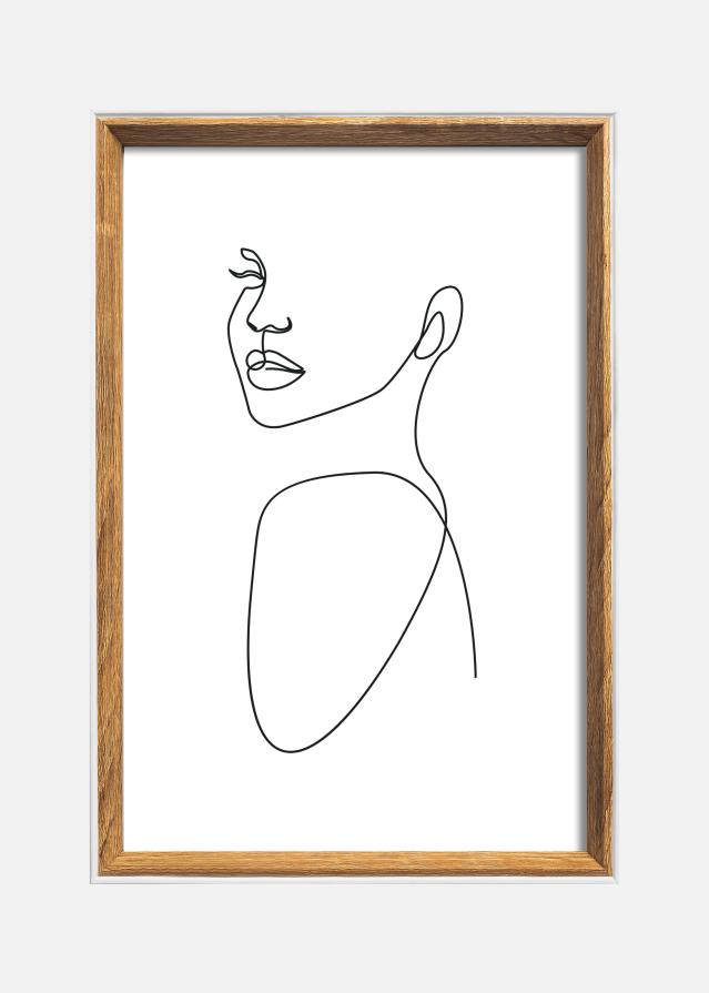 Kehys Silhouette Pähkinä 20x30 cm