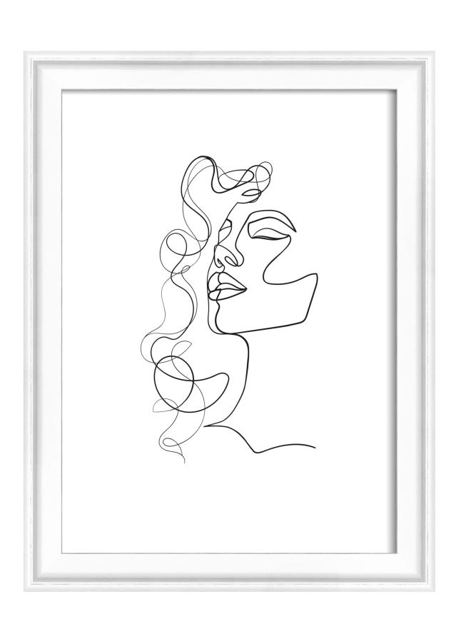 Kehys Silhouette Valkoinen 13x18 cm