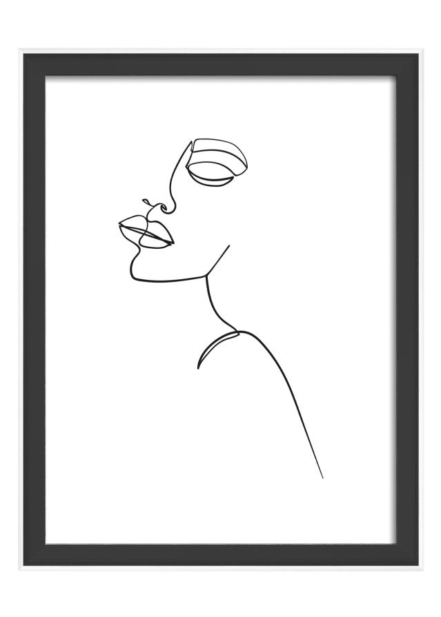 Kehys Silhouette Musta 15x20 cm