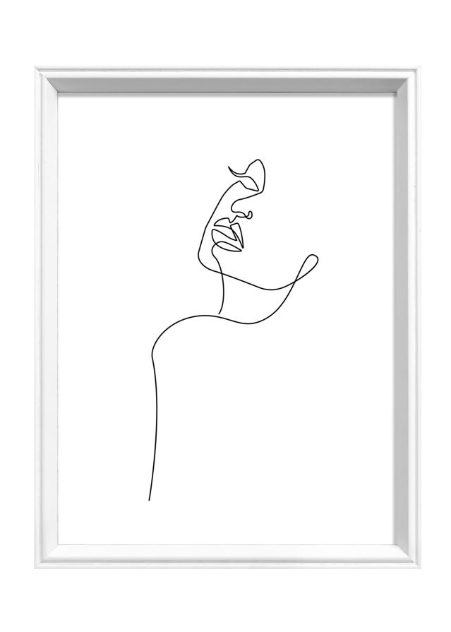 Kehys Silhouette Valkoinen 18x24 cm