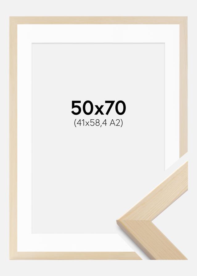 Kehys Trendline Luonto 50x70 cm - Passepartout Valkoista 42x59,4 cm