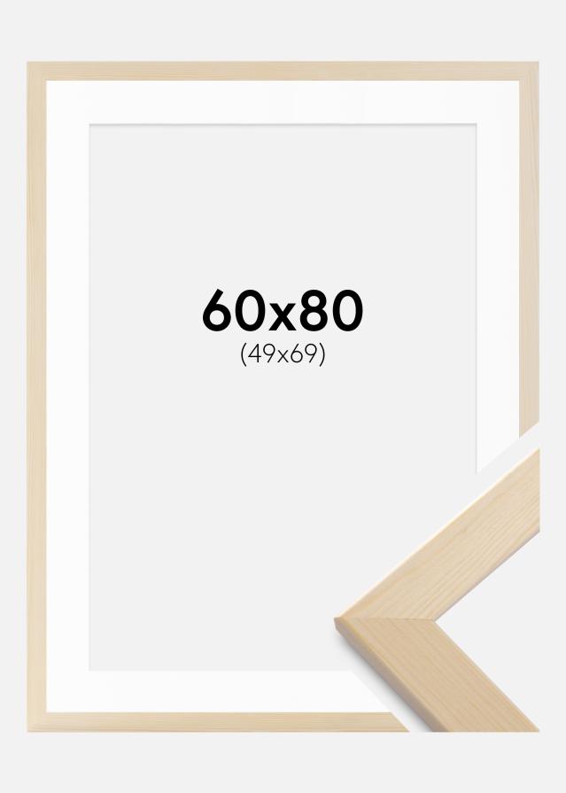 Kehys Trendline Luonto 60x80 cm - Passepartout Valkoista 50x70 cm