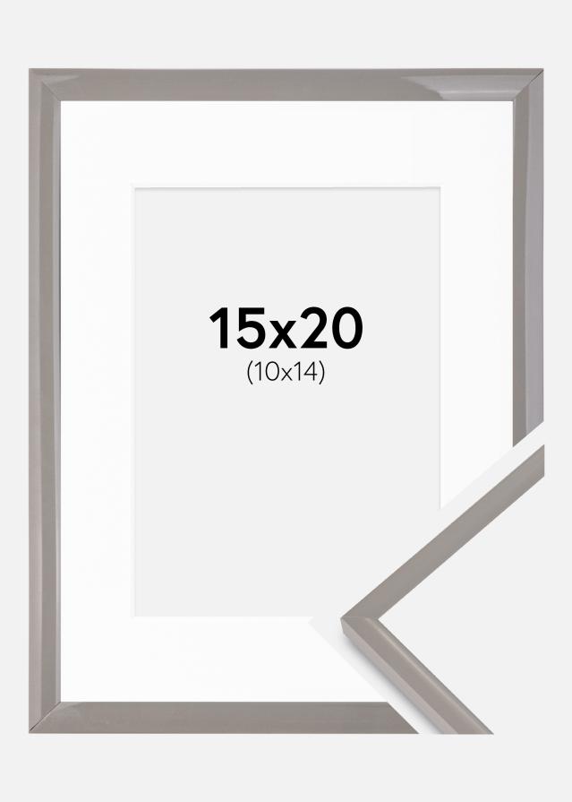 Kehys New Lifestyle maan harmaa 15x20 cm - Passepartout Valkoista 11x15 cm