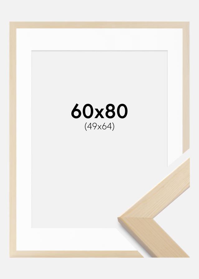 Kehys Trendline Luonto 60x80 cm - Passepartout Valkoista 50x65 cm