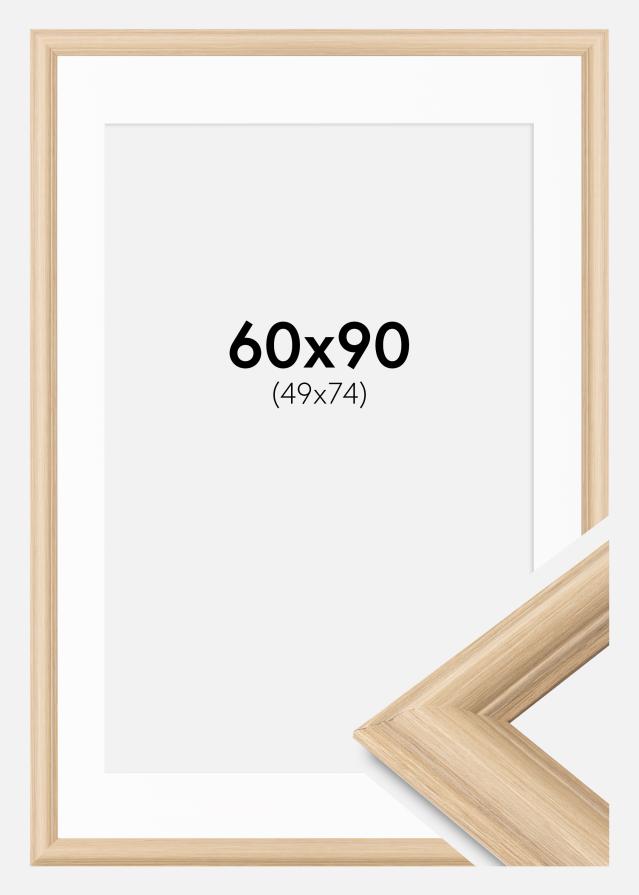 Kehys Västkusten Tammi 60x90 cm - Passepartout Valkoinen 50x75 cm