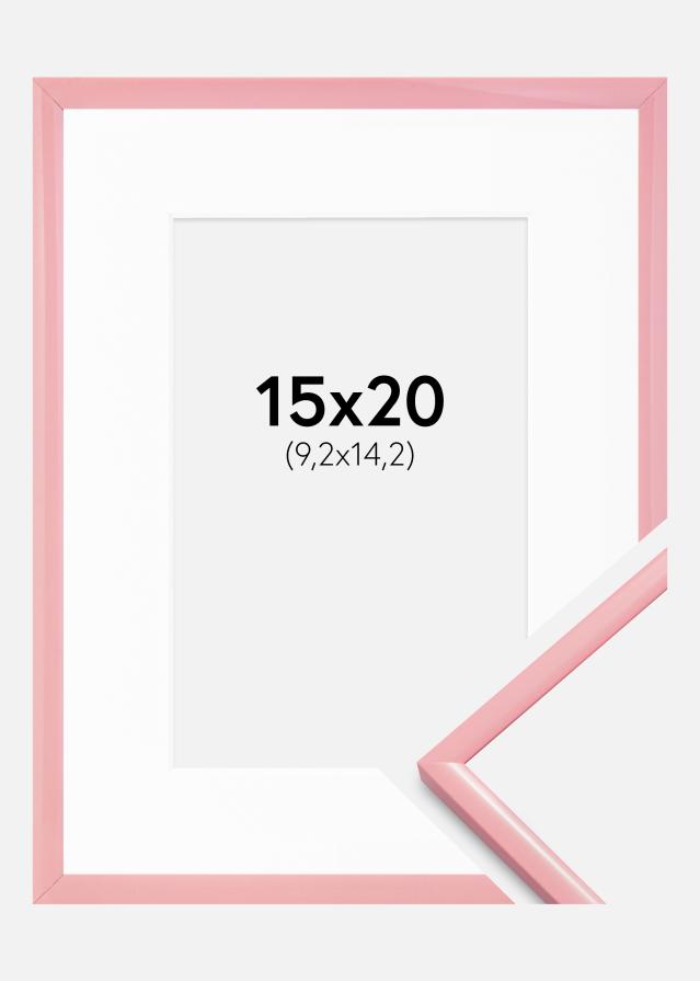 Kehys New Lifestyle Pinkki 15x20 cm - Passepartout Valkoista 4x6 inches