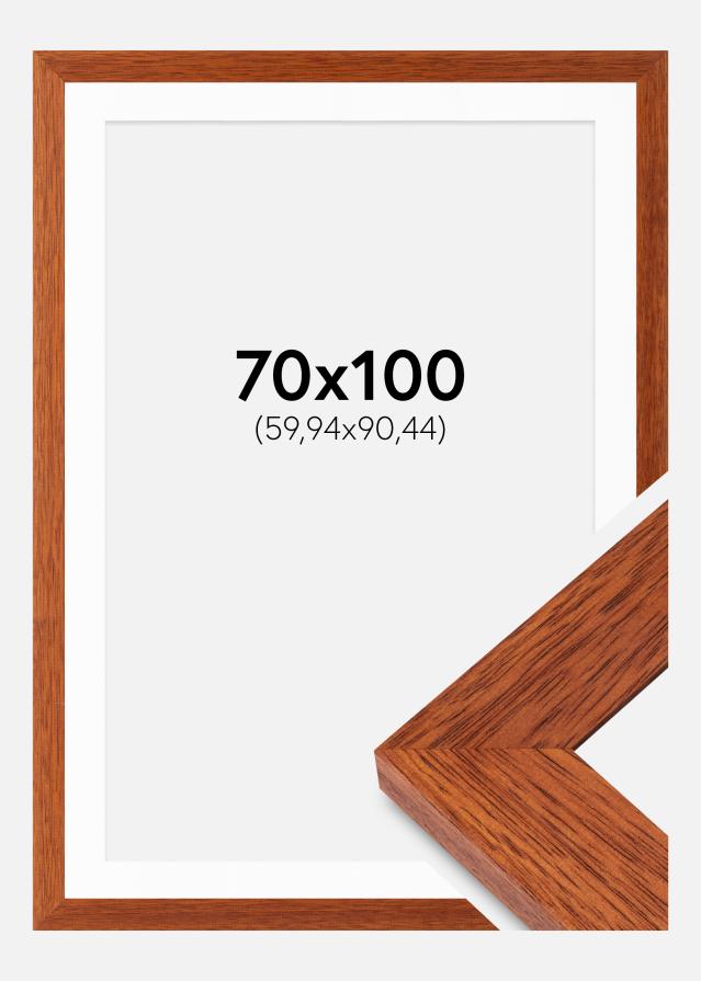Kehys Juno Kirsikka 70x100 cm - Passepartout Valkoista 24x36 inches
