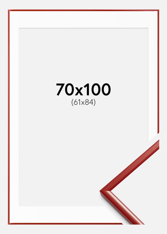Kehys New Lifestyle Punainen 70x100 cm - Passepartout Valkoista 62x85 cm