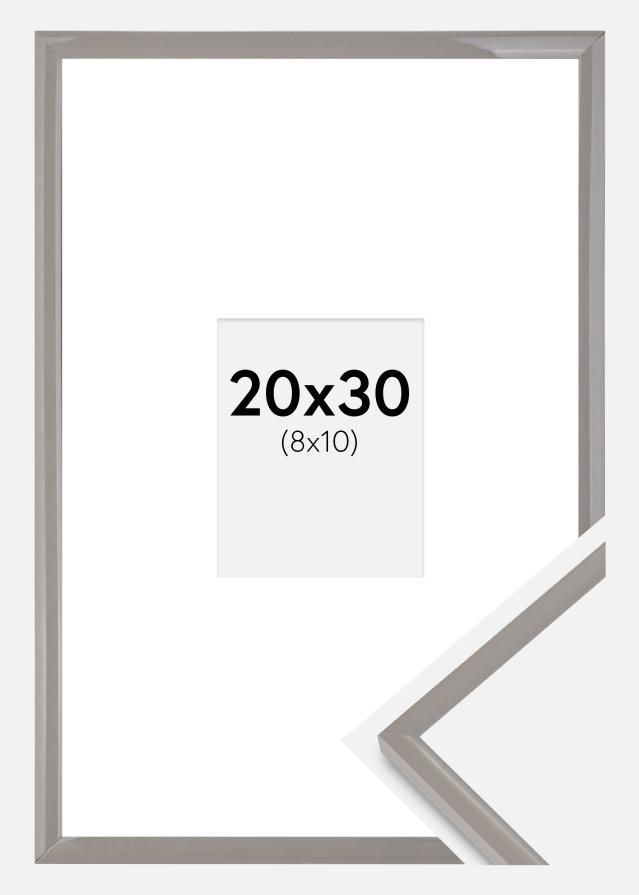 Kehys New Lifestyle maan harmaa 20x30 cm - Passepartout Valkoista 9x11 cm