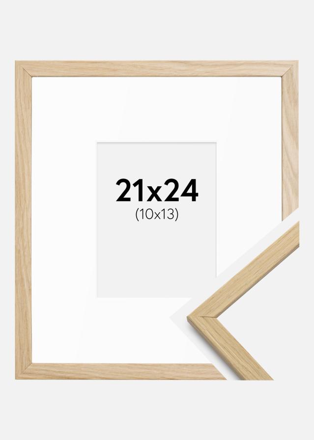 Kehys Edsbyn Tammi 21x24 cm - Passepartout Valkoista 11x14 cm