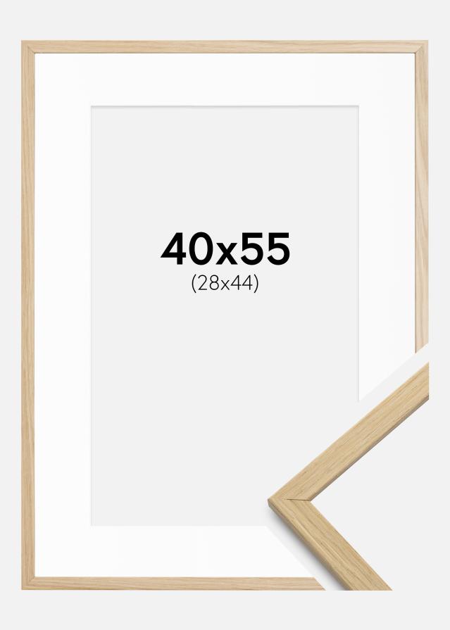Kehys Edsbyn Tammi 40x55 cm - Passepartout Valkoista 29x45 cm