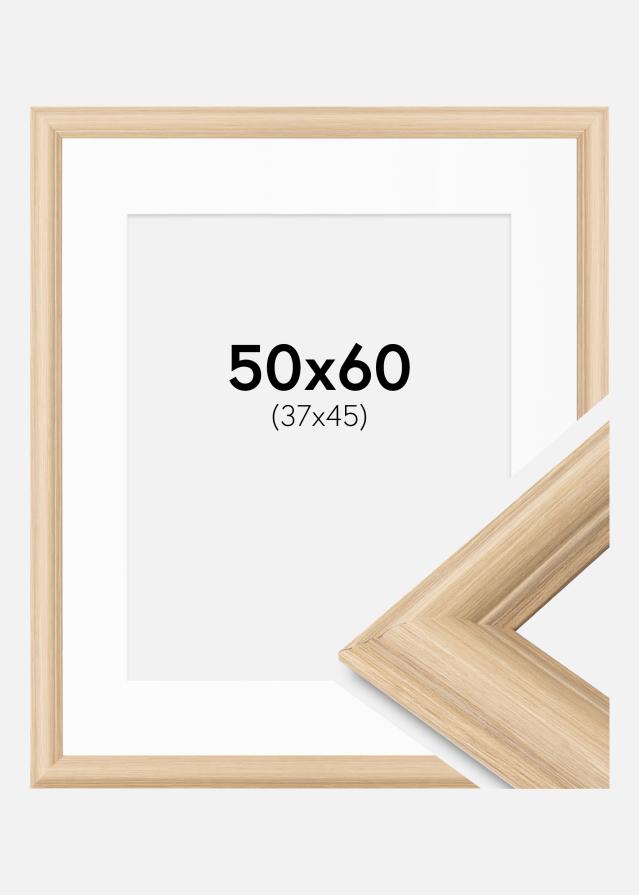 Kehys Västkusten Tammi 50x60 cm - Passepartout Valkoista 38x46 cm
