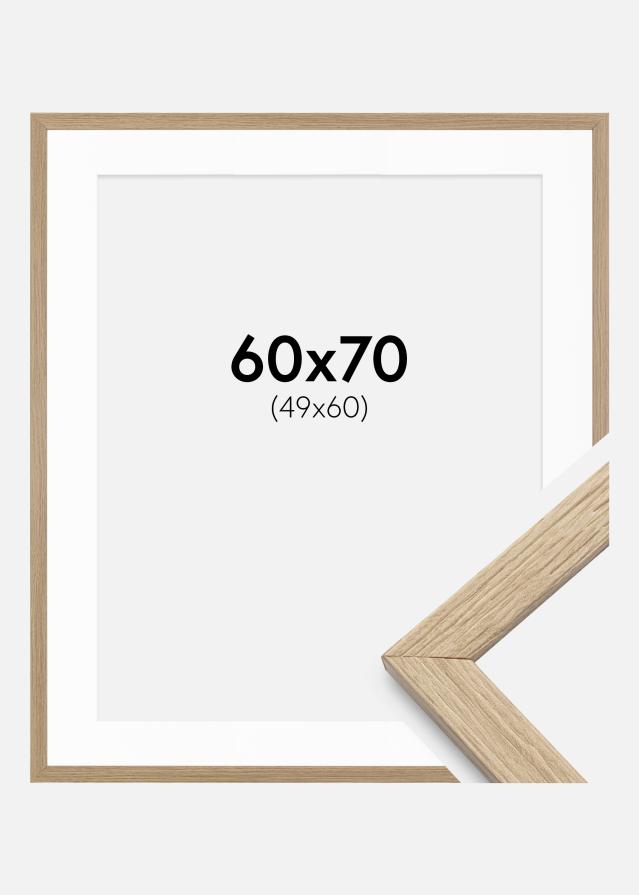 Kehys Stilren Tammi 60x70 cmPaspartuu Valkoista 50x61 cm