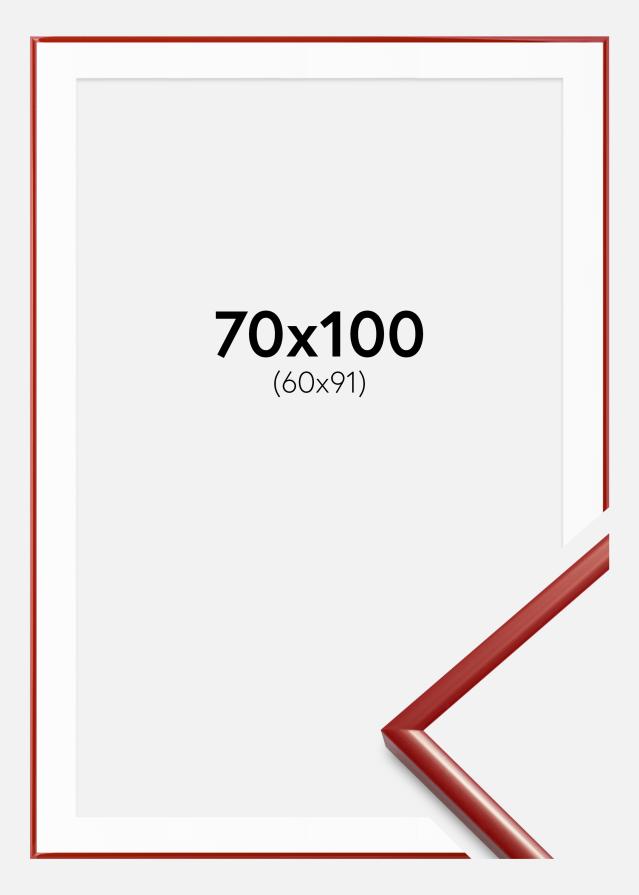 Kehys New Lifestyle Punainen 70x100 cm - Passepartout Valkoista 61x92 cm